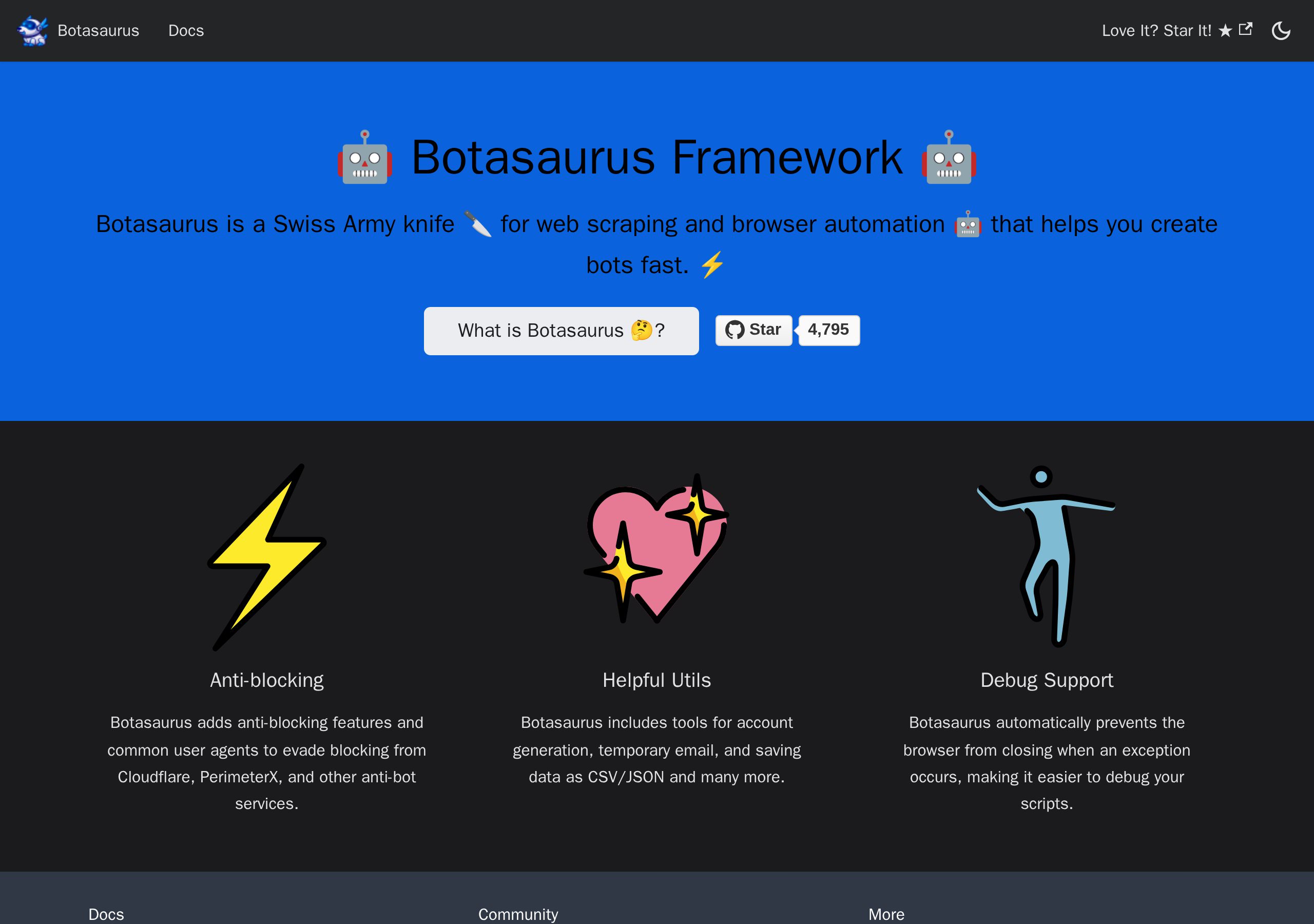 Botasaurus web scraping framework