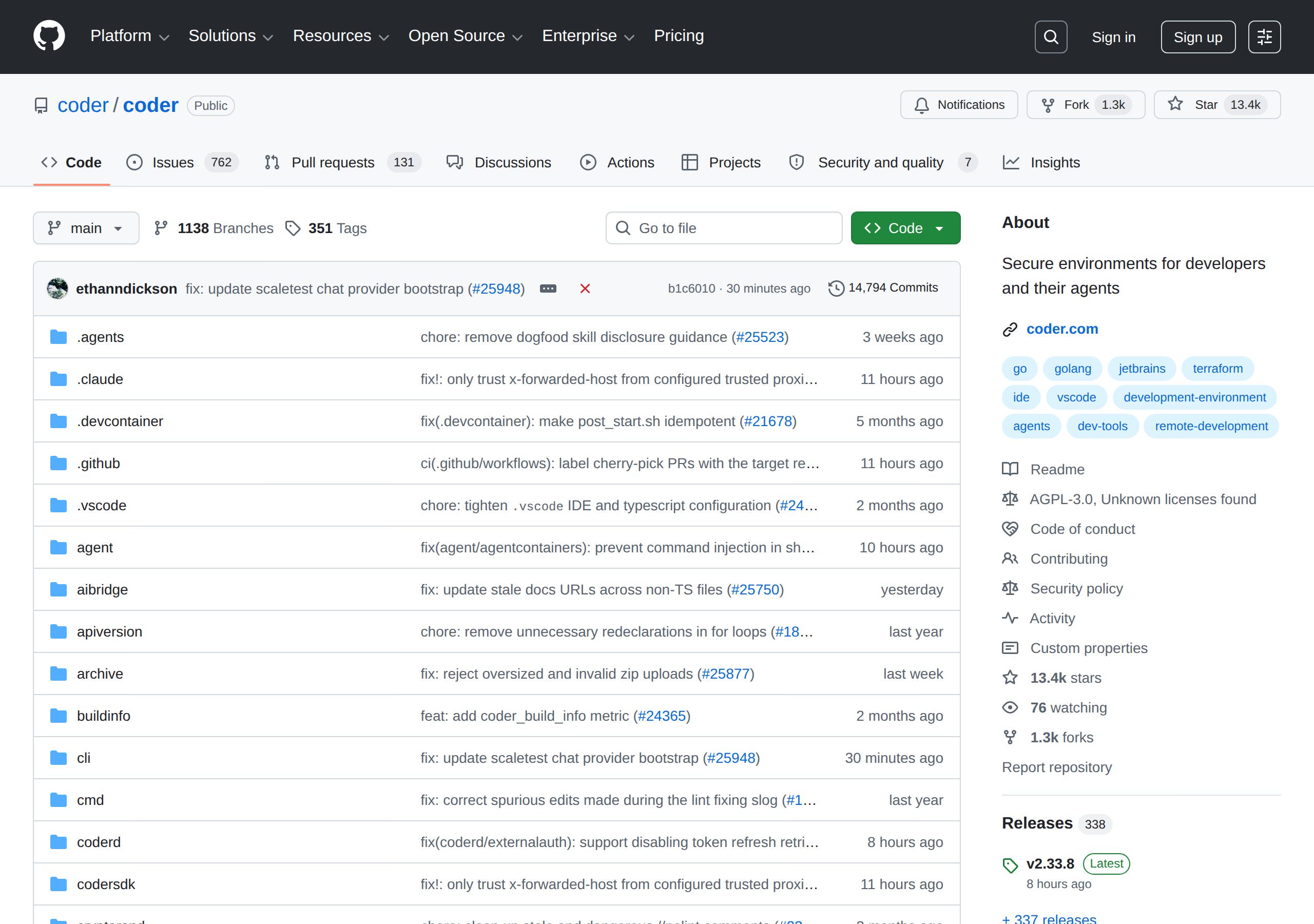 Coder cloud dev environments