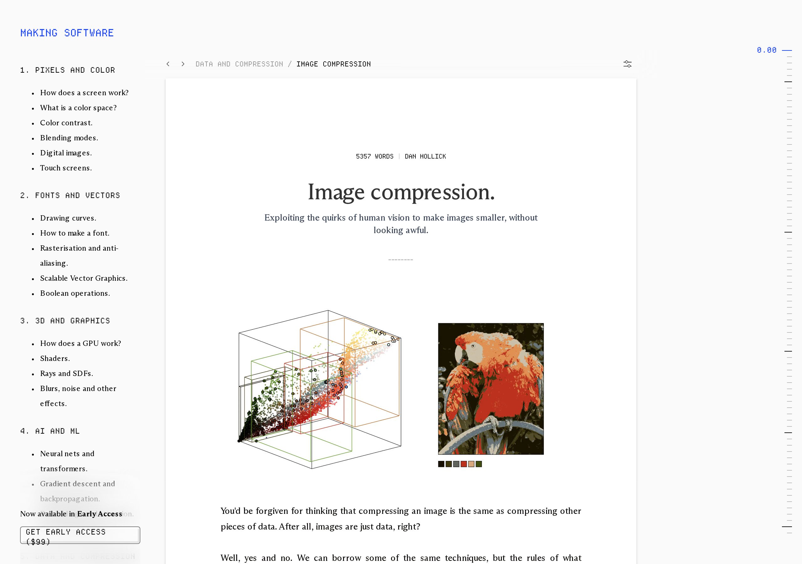 Making Software image compression chapter