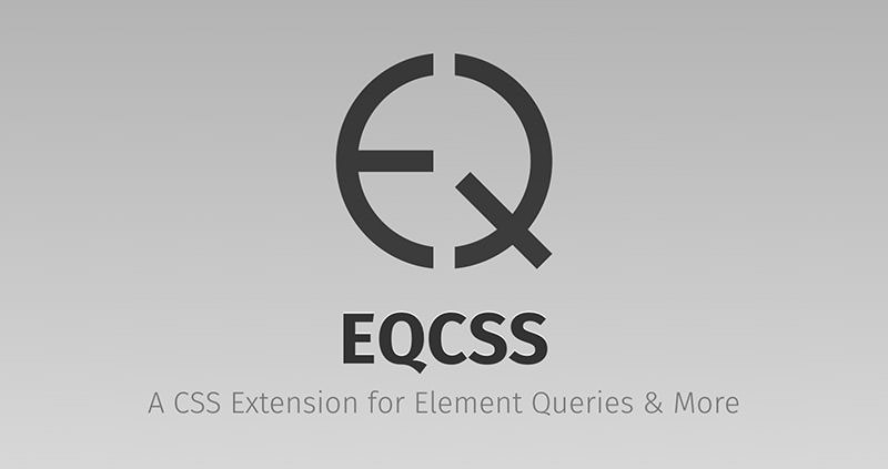 Element Query logo and snippet in the homepage.