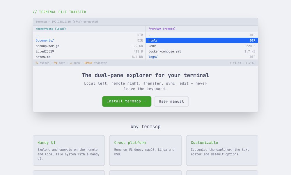 TermSCP terminal file transfer