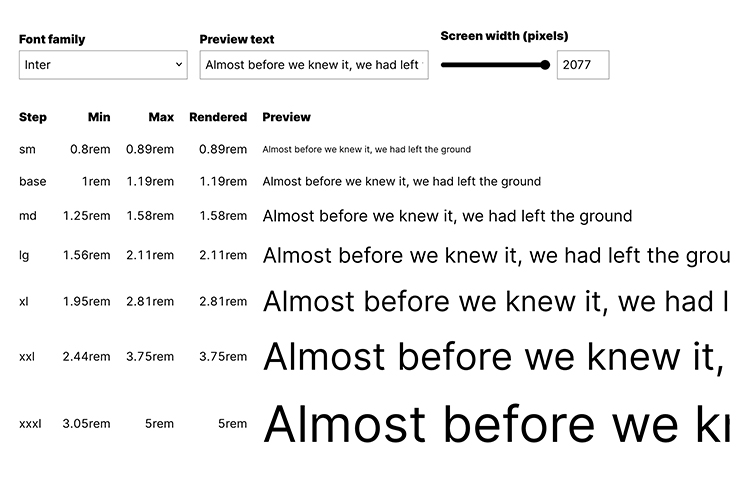 Fluid Type Scale