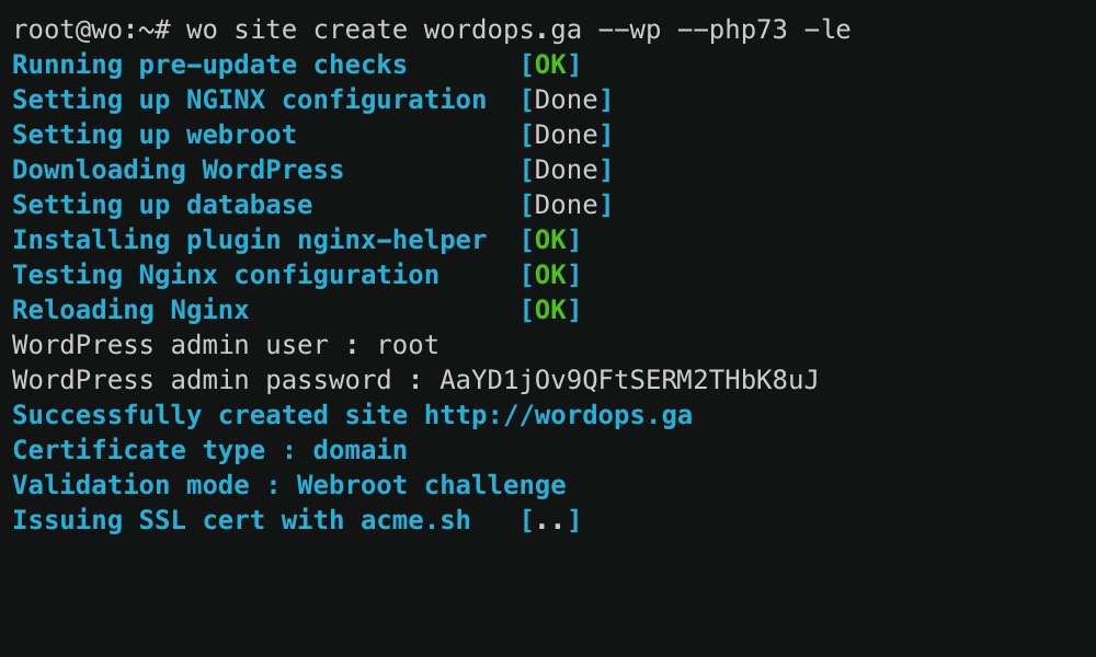 WordOps WordPress deployment tool