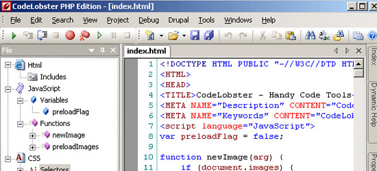 CodeLobster PHP IDE