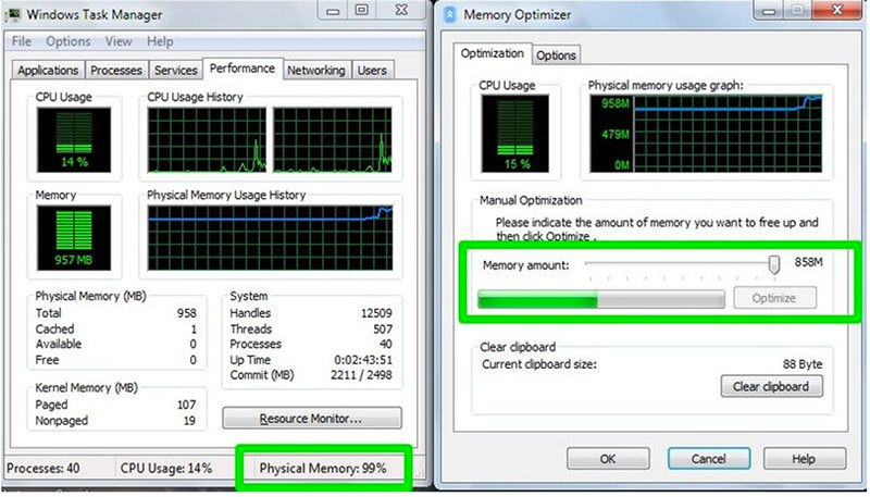 how to use memory optimizer glary utilities