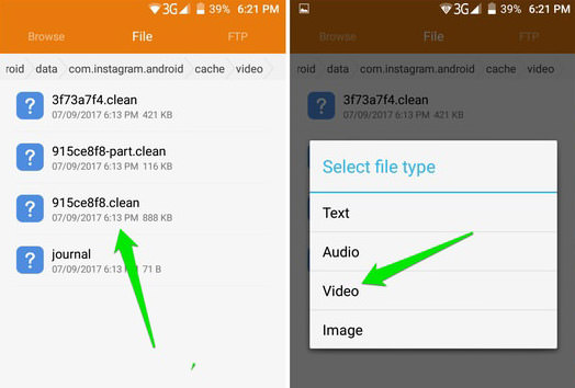 Downloading Instagram videos via app cache on Android