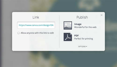 Canva Link & Publish