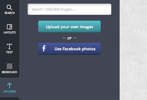 Canva Uploads Tab