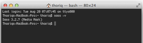 Current Sass version is 3.2.7