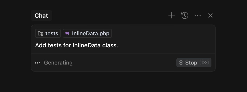 Using @ symbol to tag files in Cursor chat for context