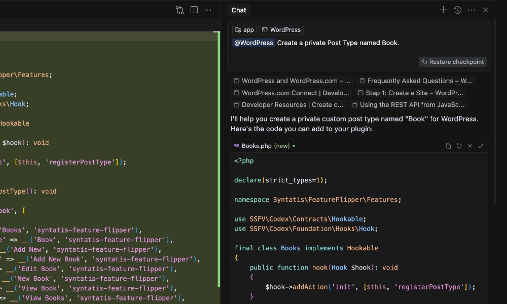 Creating WordPress custom post type using documentation reference