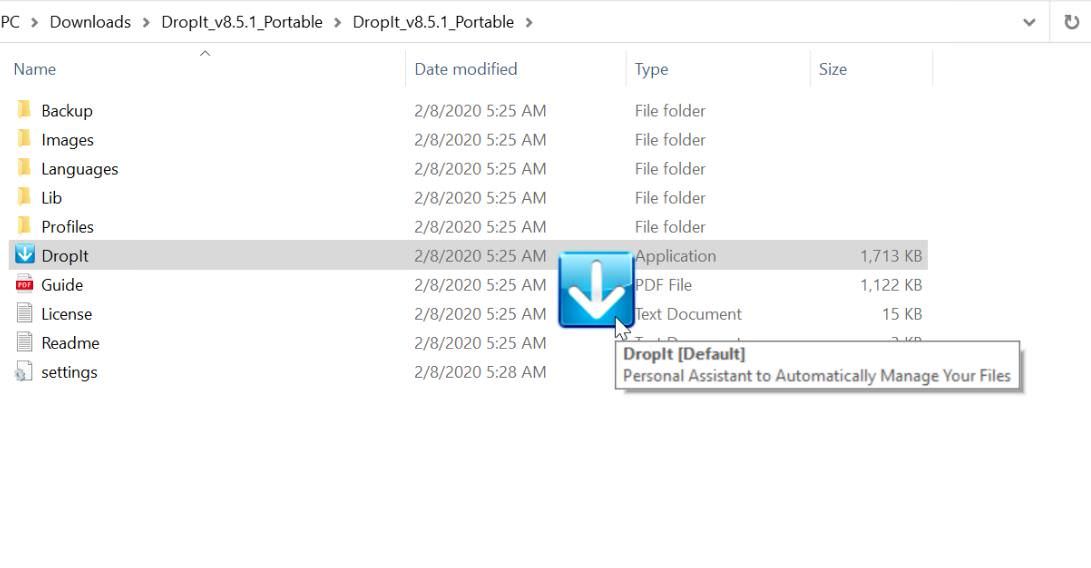 DropIt for File Explorer in Windows 10