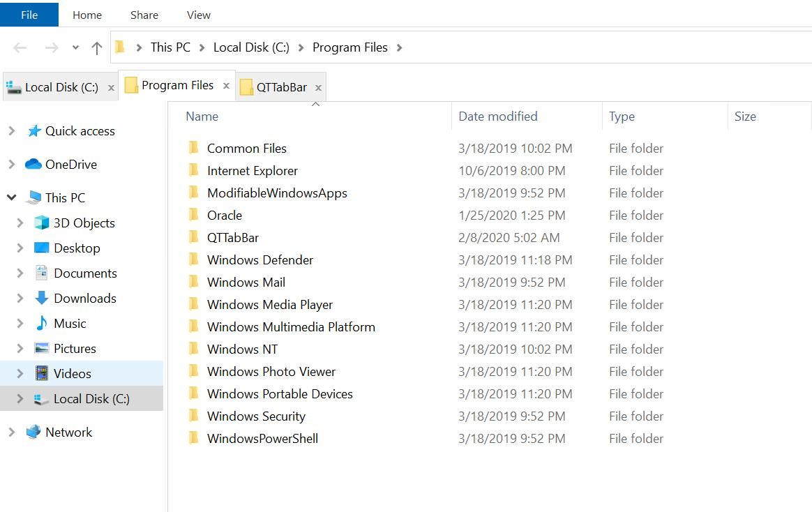 file explorer