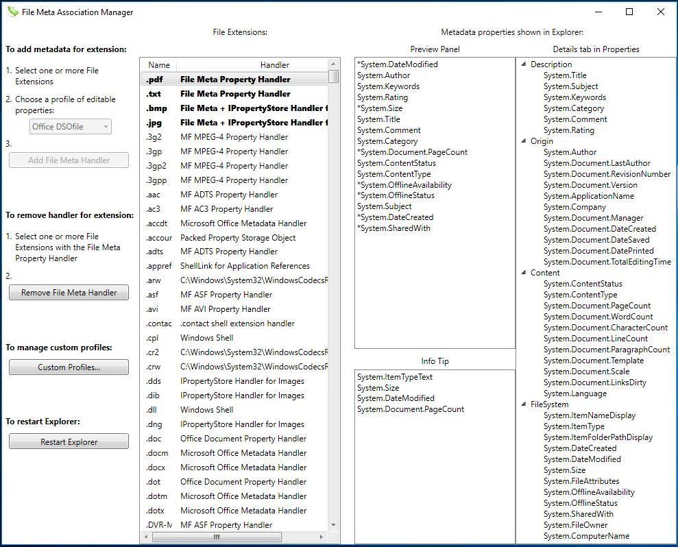 File Meta Association Manager for Windows