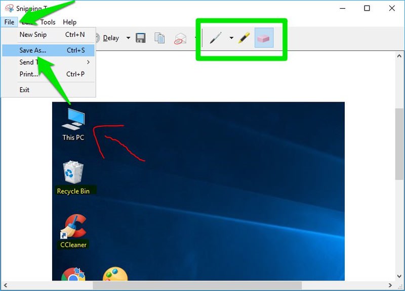 Print screen windows 10 desktop