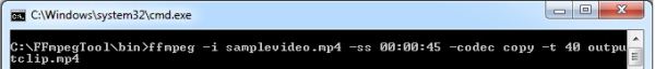 how to use ffmpeg to cut video