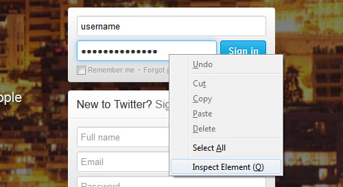 Inspect Element in Firefox