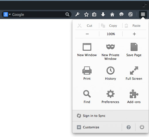 Customizing Firefox Developer Edition