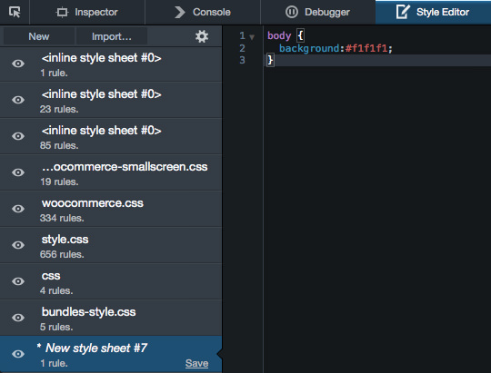 Style Editor in Action