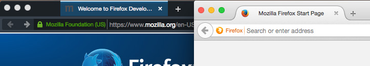 Firefox Developer Edition Toolbar