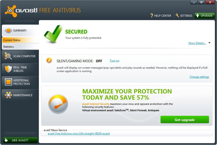 Avast free antivirus