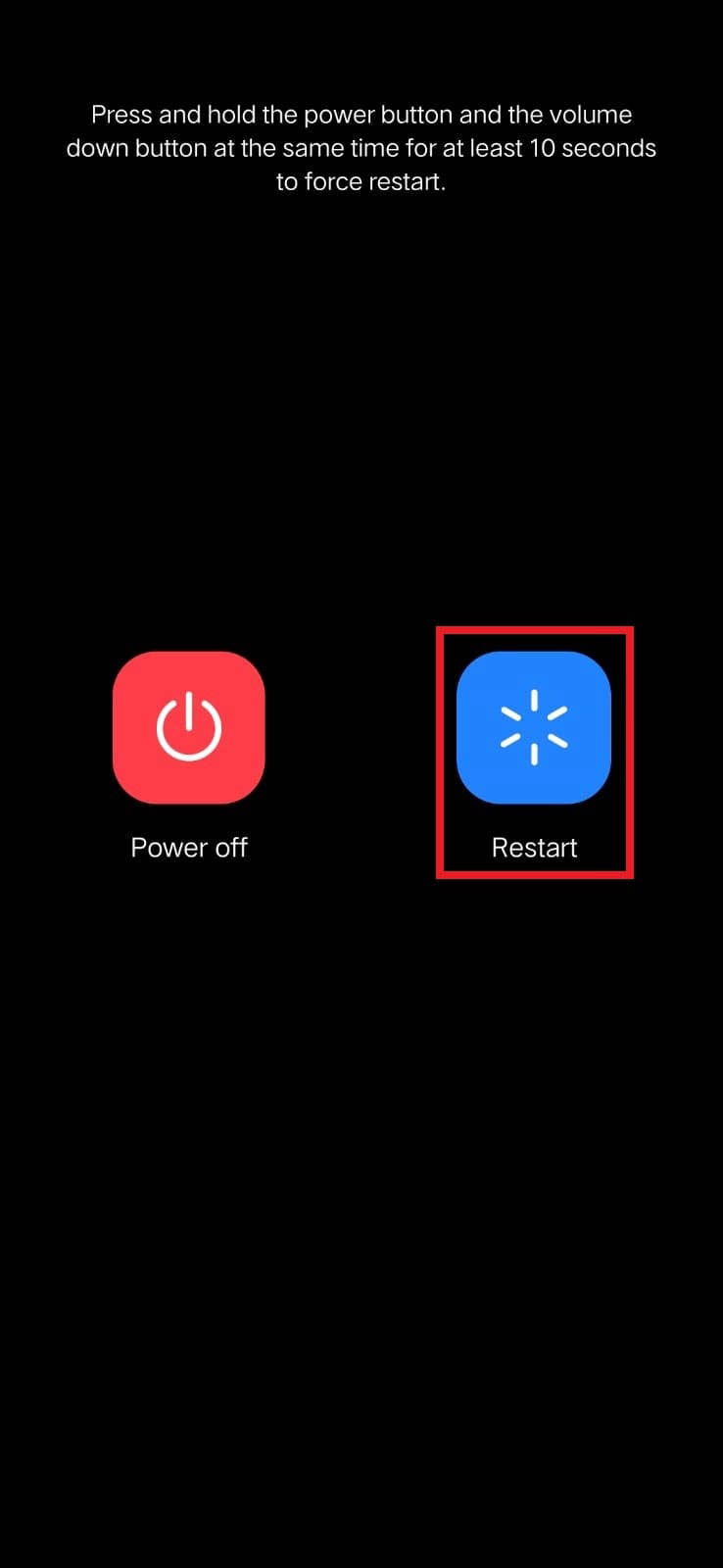 restart device