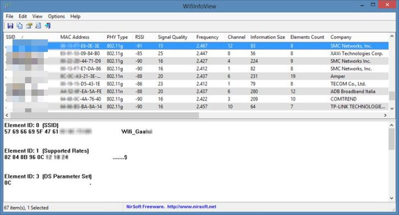 wifi info view