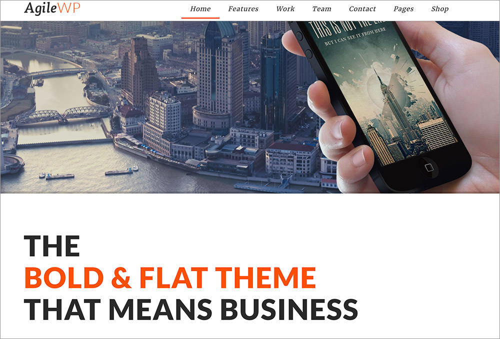 Agile wordpress theme