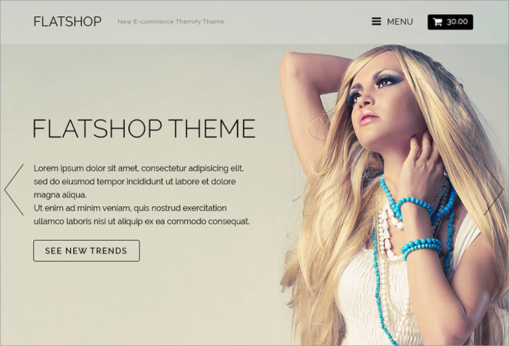 Flatshop wordpress theme