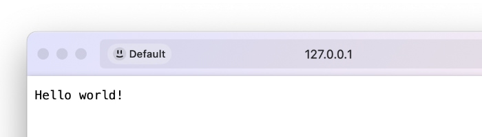 Localhost server setup