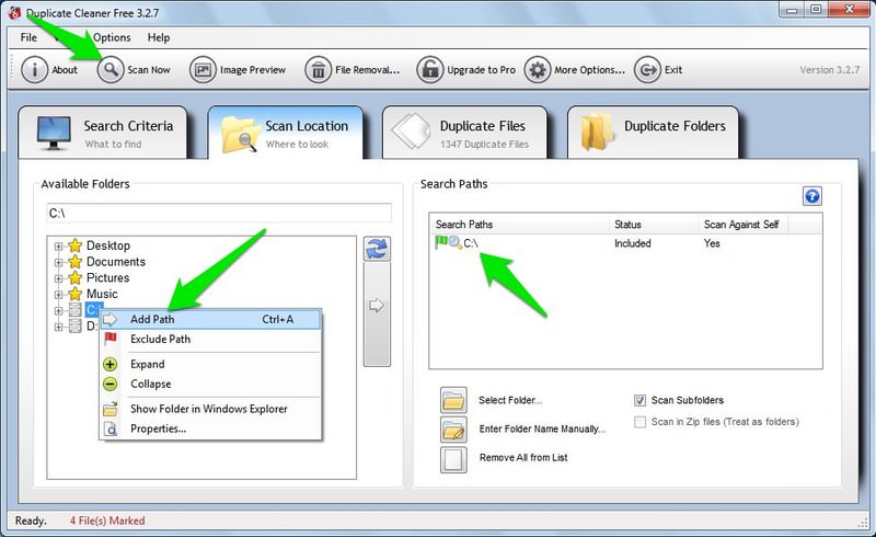 duplicate file path