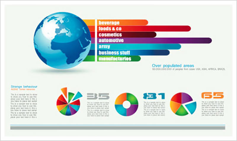 Chart & Infographics Design Elements Vector 05