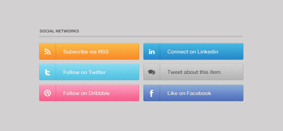 marketplace/social networking buttons