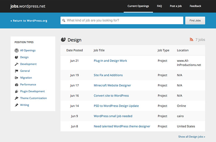 WordPress Jobs