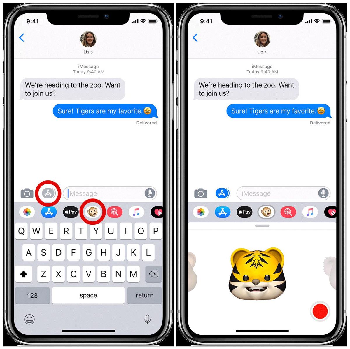 Create Animoji in iPhone X or later iPhones