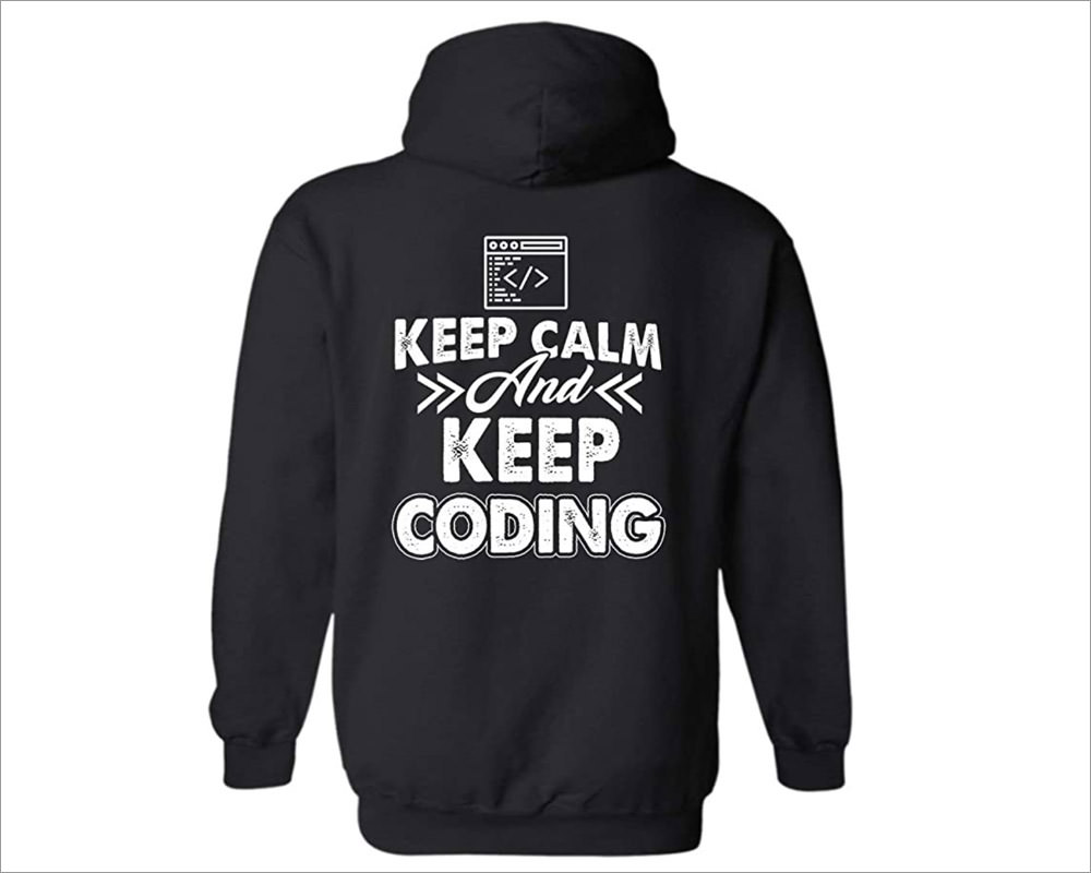 Keep calm and coding hoodie