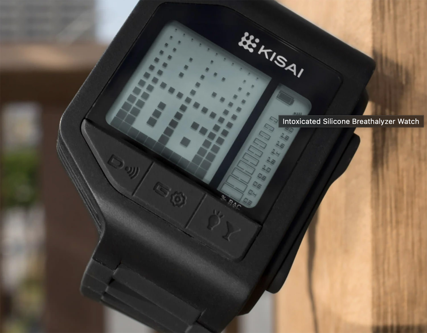 Intoxicated Silicone Breathalyzer Watch