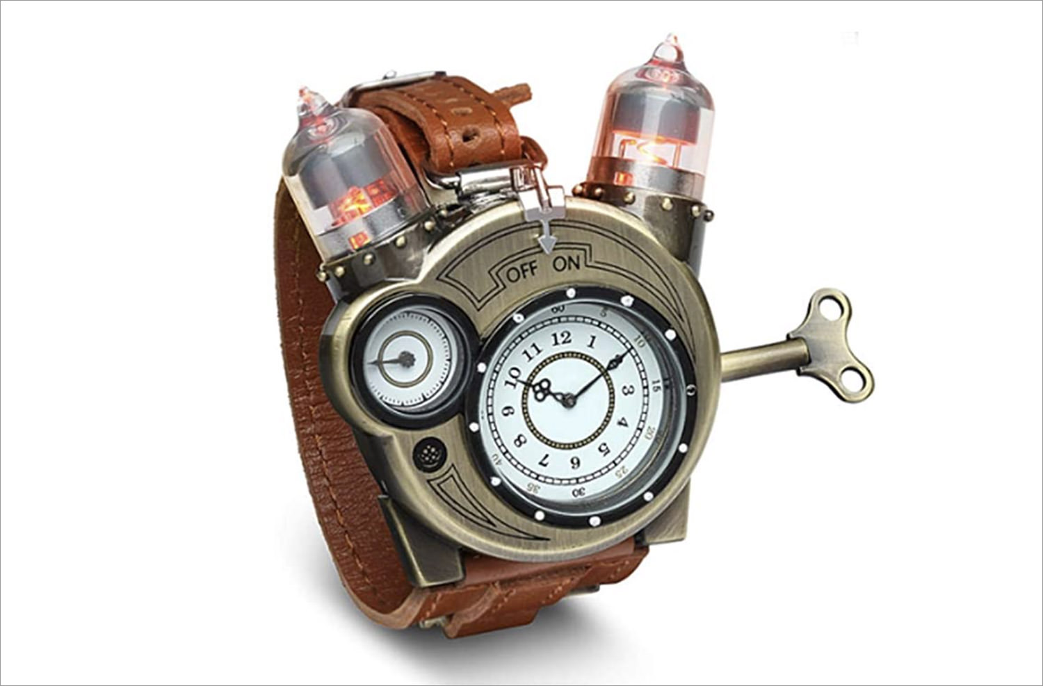 Steampunk-Styled Tesla Analog Watch