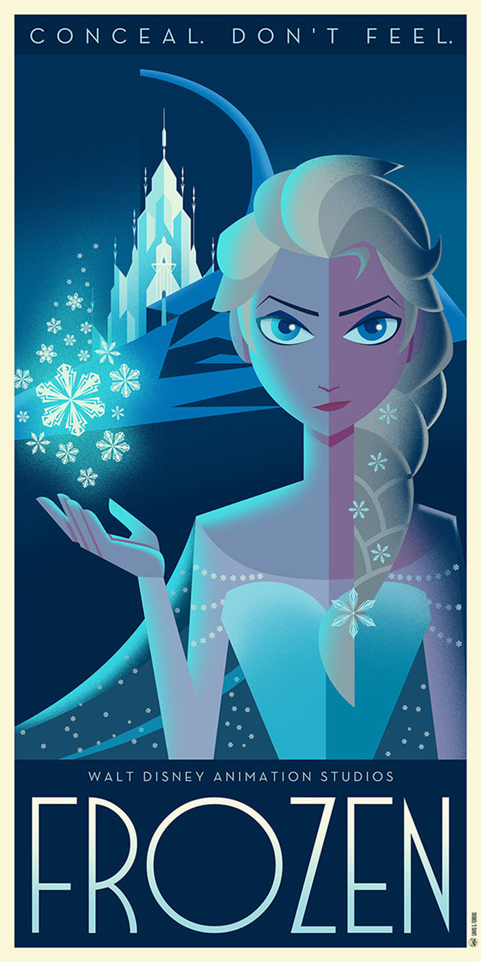 Frozen in geometric art