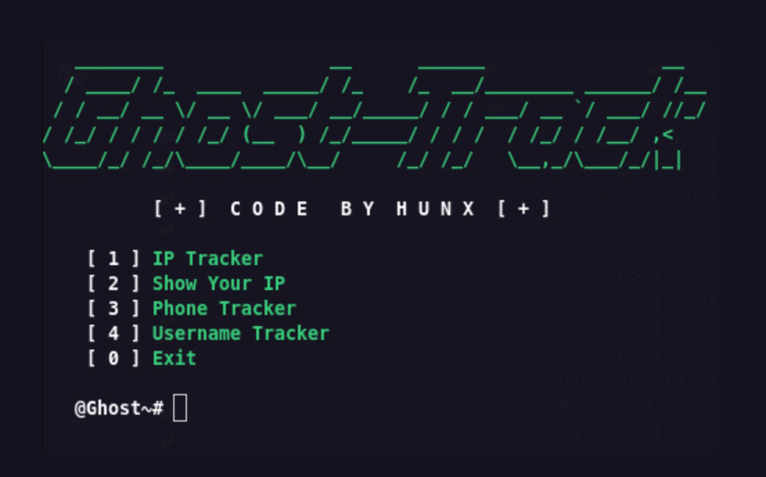 GhostTrack tool