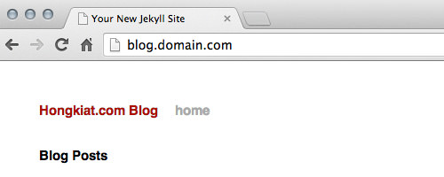 Accessing blog through custom domain