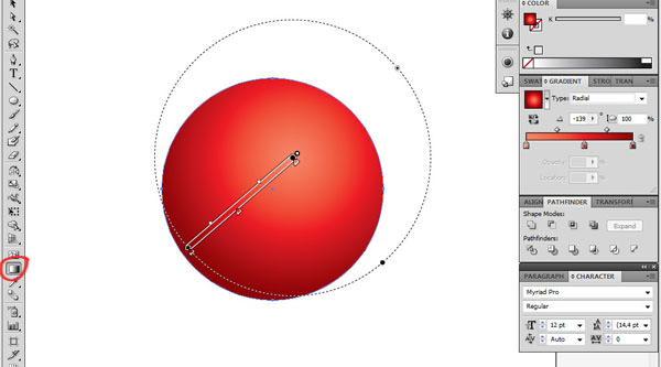 christmas bauble in illustrator