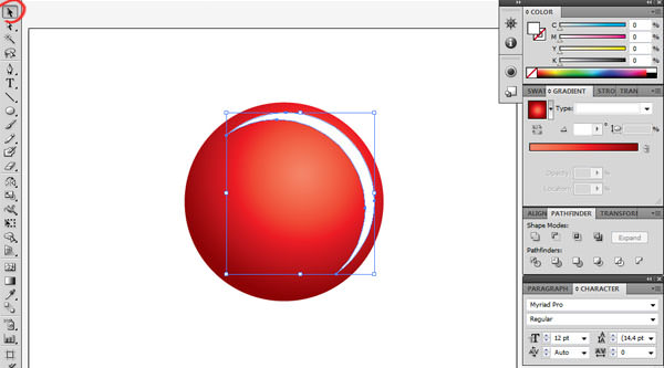 christmas bauble in illustrator