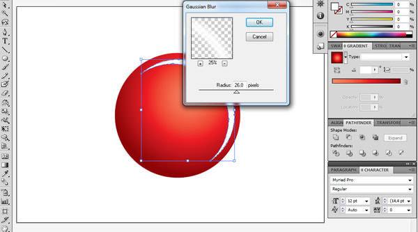 christmas bauble in illustrator