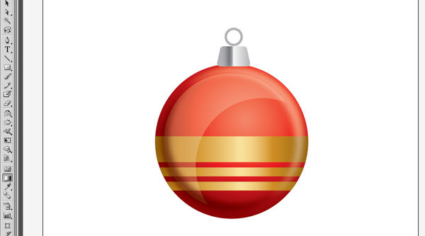 christmas bauble in illustrator