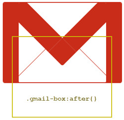 gmail logo in css