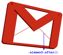 gmail logo in css