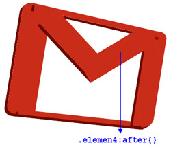 gmail logo in css