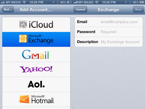 adding email to iphone hosted by gmail