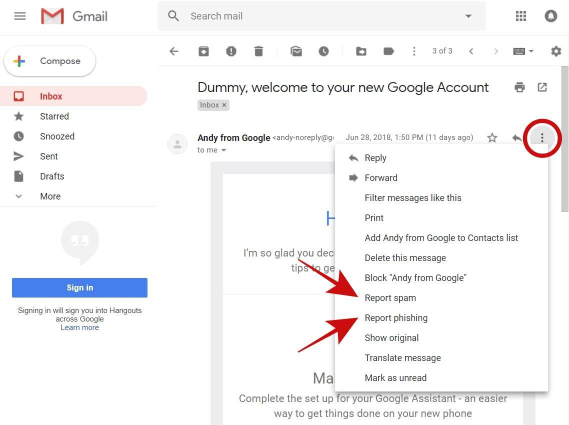 Gmail безопасность аккаунта